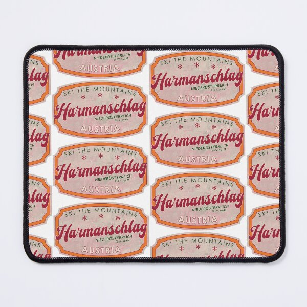 Item preview, Harmanschlag, Austria, Niederösterreich, Ski, textured skiing badge designed and sold by Wanderful-roads.