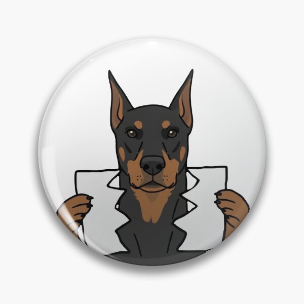 Item preview, Doberman Holding Blank Sign Meme designed and sold by WhatsupDawg.