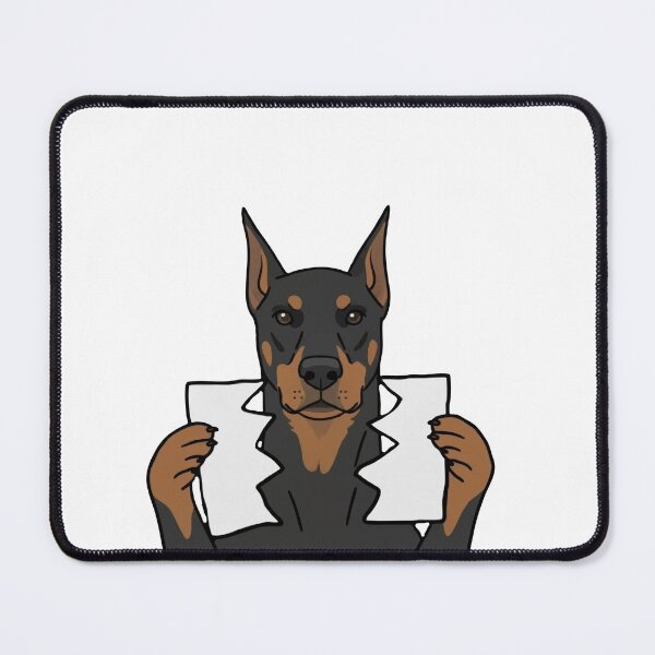 Item preview, Doberman Holding Blank Sign Meme designed and sold by WhatsupDawg.