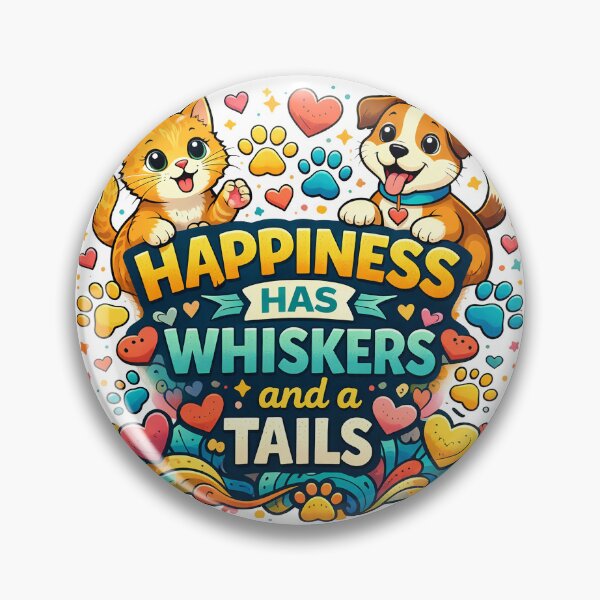 Item preview, Happiness has whiskers… and a wagging tail! designed and sold by STUDIO2026.