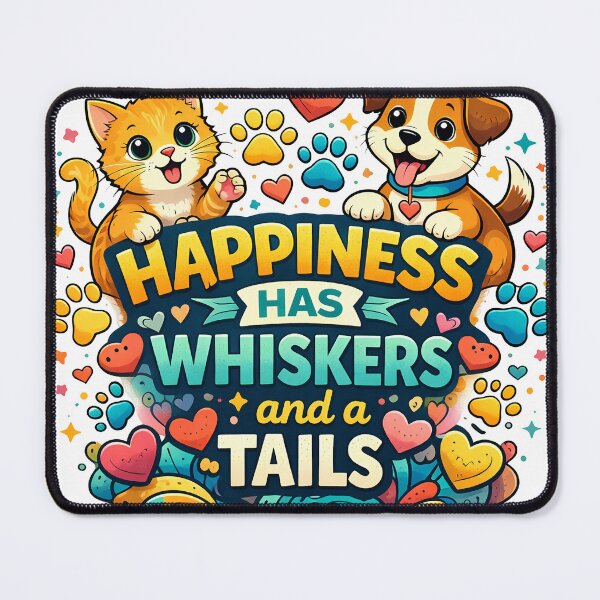 Item preview, Happiness has whiskers… and a wagging tail! designed and sold by STUDIO2026.