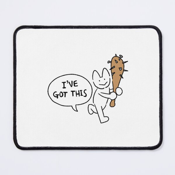 Item preview, I’ve Got This – Funny Cat Motivation Sticker (Unhinged Doodle) designed and sold by lazydayz16.
