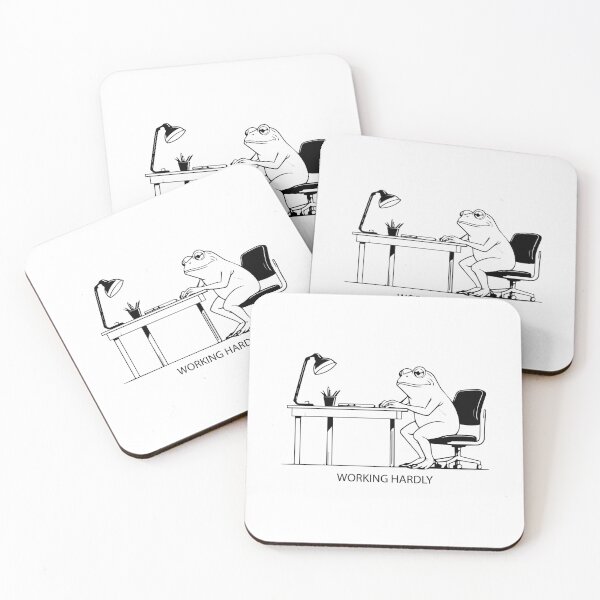 Item preview, Working Hardly Frog - Office Humor designed and sold by AIRATH.