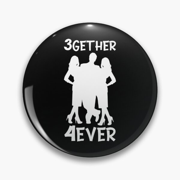 Item preview, Throuple Threesome Non-Monogamy 3gether 4ever Triad designed and sold by Carl's Clothing.