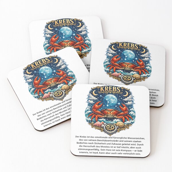 Item preview, Cancer with character – The zodiac sign with claws, heart and humor designed and sold by CoolContent Factory.