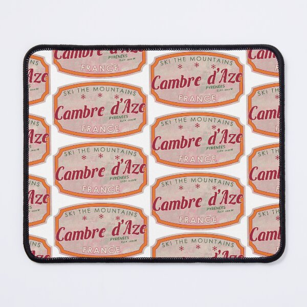 Item preview, Cambre d’Aze, France, Pyrénées, Ski, textured skiing badge designed and sold by Wanderful-roads.