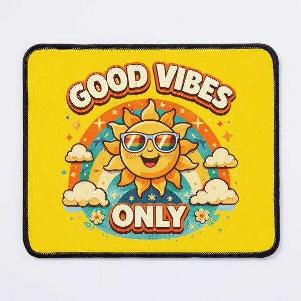 Item preview, Good Vibes Only – Retro Smiley Sun Aesthetic designed and sold by Tookiester.