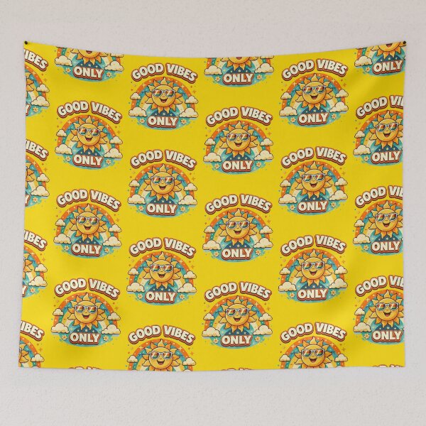 Item preview, Good Vibes Only – Retro Smiley Sun Aesthetic designed and sold by Tookiester.