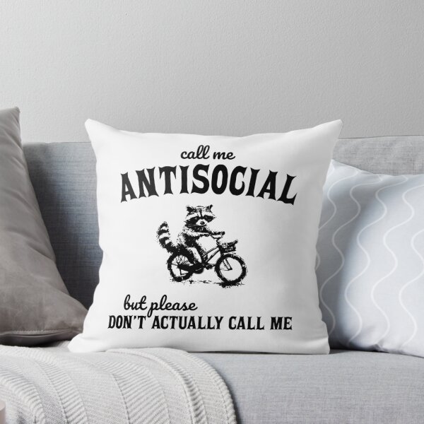 Item preview, Call Me Antisocial designed and sold by CartoonGang.
