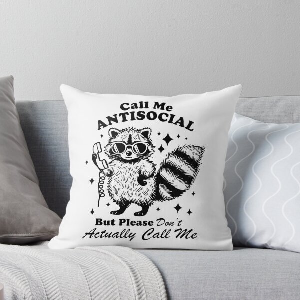 Item preview, Call Me Antisocial designed and sold by CartoonGang.