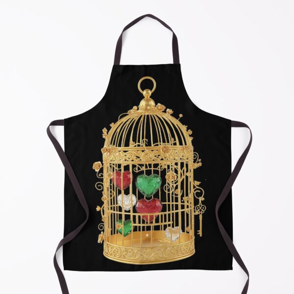 Item preview, Ornate Golden Cage Jewel Hearts designed and sold by MonaRose_Art.