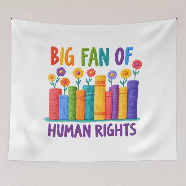 Item preview, Big Fan of Human Rights designed and sold by LunaMagicStudio.