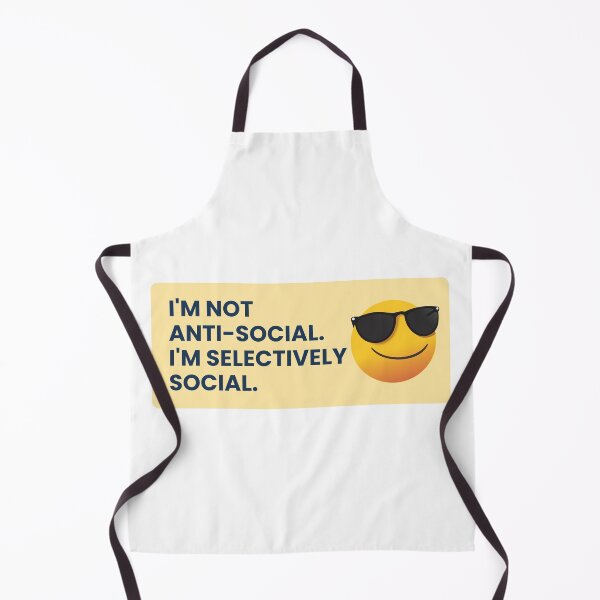 Item preview, Selectively Social Anti-Social Introvert Sarcastic Quote designed and sold by AVO-SOURCE.