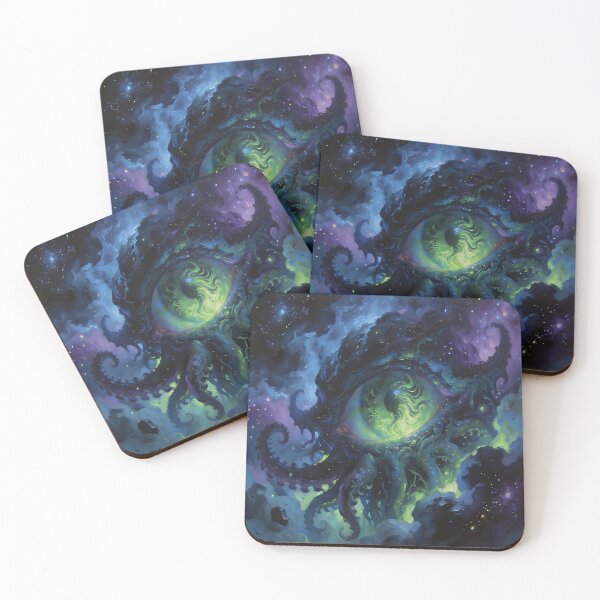 Item preview, Eldritch Cosmic Eye – Psychedelic Space Horror Abstract Art designed and sold by cr6zym1nd.