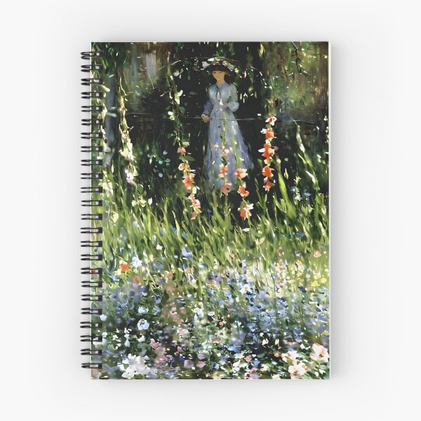 Item preview, Young Girl at the Garden Gate at Giverny - Glimpse into the Tranquil  designed and sold by artdesignsnow.