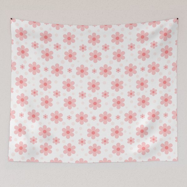 Item preview, Flower & Polka Dot Seamless Pattern designed and sold by SmallDart Creations.