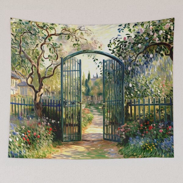 Item preview, The Garden Gate at Vétheuil (2) - Lush and Inviting View designed and sold by artdesignsnow.