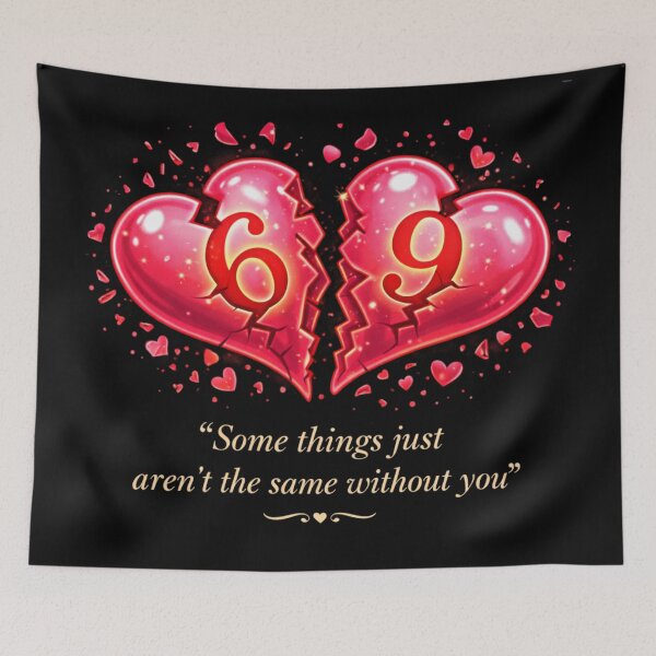 Item preview, Broken 69 Love Heart Romantic Anniversary Design designed and sold by Iuqiune.