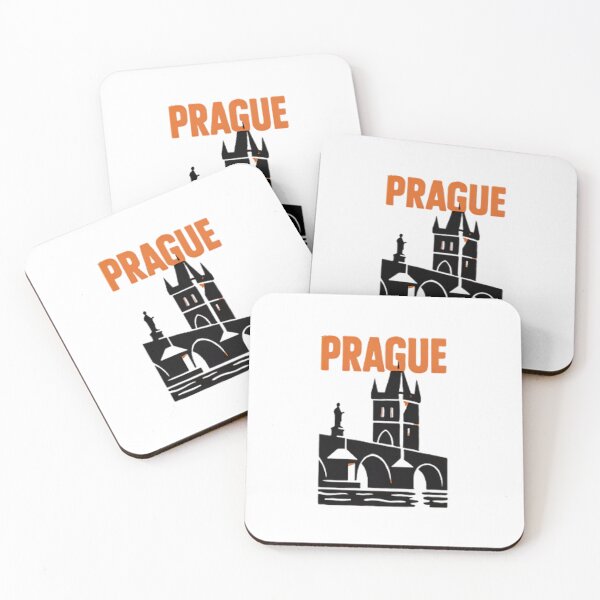 Item preview, Prague Charles Bridge – Vintage Style Travel Poster Illustration designed and sold by Colorful-Garden.
