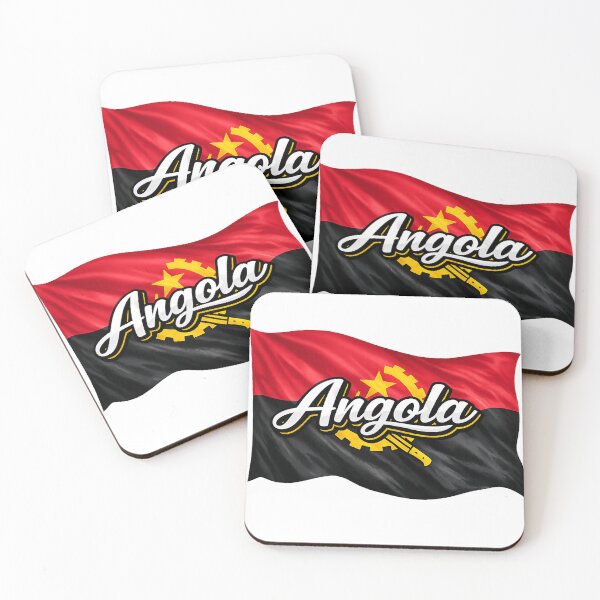 Item preview, Angola Flag Typography – Angolan Pride Waving National Flag Design designed and sold by GarnerSupplyCo.
