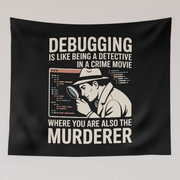 Item preview, Debugging Detective Programming Noir designed and sold by SplashTastic.