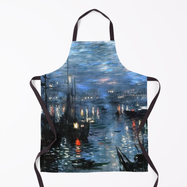 Item preview, The Port of Le Havre Night Effect - Captivating Nocturnal View designed and sold by artdesignsnow.