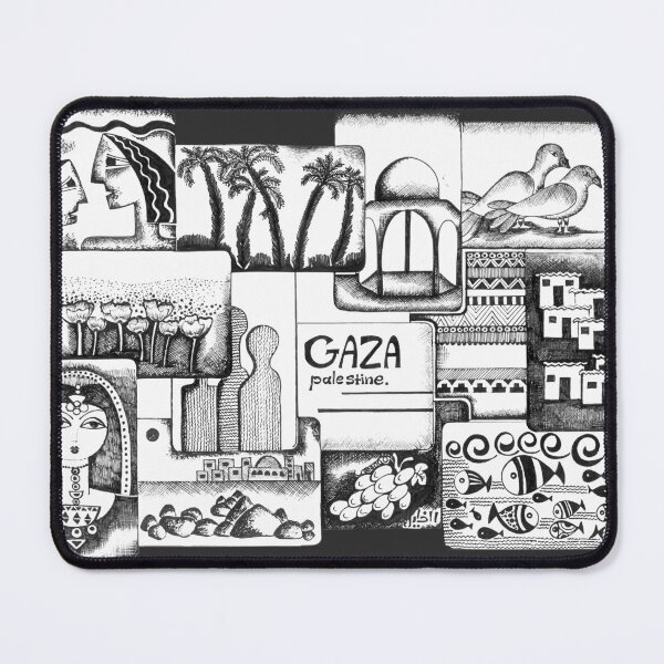 Item preview, Gaza Palestine Greeting Cards Collage Art designed and sold by Hurriyyatee.