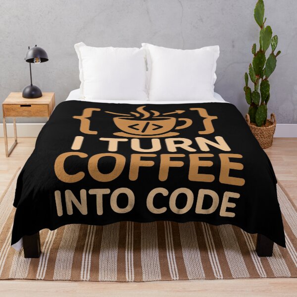 Item preview, I Turn Coffee Into Code Developer designed and sold by SplashTastic.