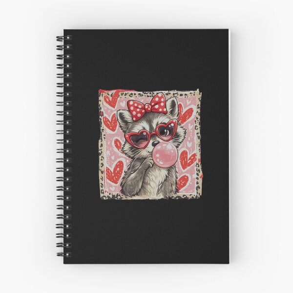 Item preview, Vintage Leopard Funny Valentine Raccoon Lover Heart Valentines designed and sold by irifine.