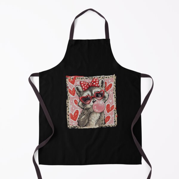 Item preview, Vintage Leopard Funny Valentine Raccoon Lover Heart Valentines designed and sold by irifine.