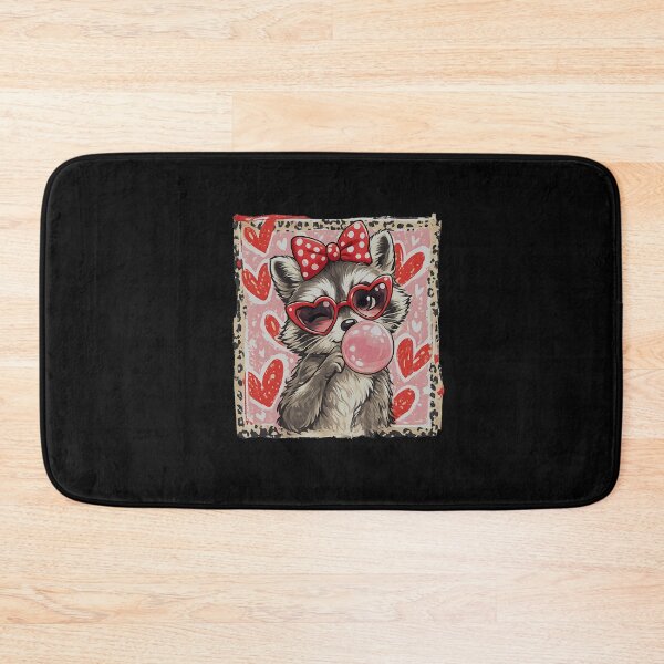 Item preview, Vintage Leopard Funny Valentine Raccoon Lover Heart Valentines designed and sold by irifine.