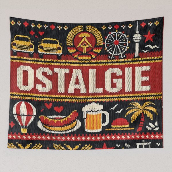 Item preview, Ostalgia GDR symbols in knitwear design designed and sold by Mauswohn.