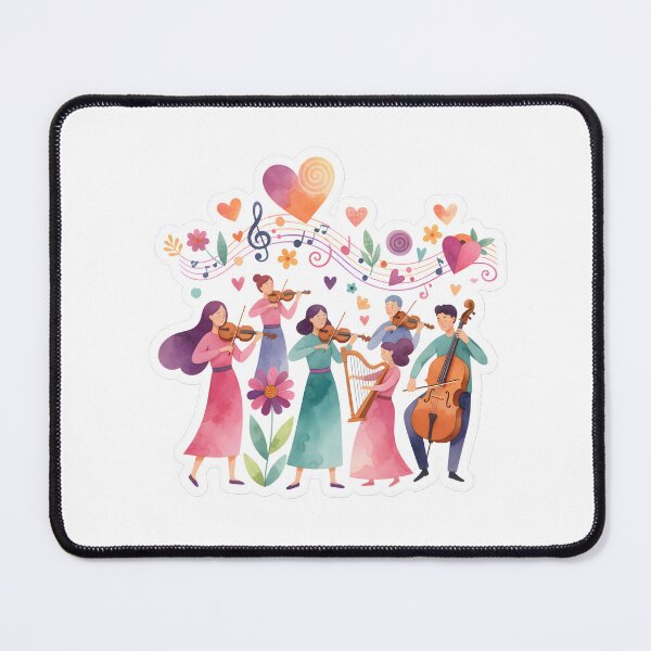 Item preview, Melody of Love Watercolor Orchestra Ensemble designed and sold by Remy-Aura.