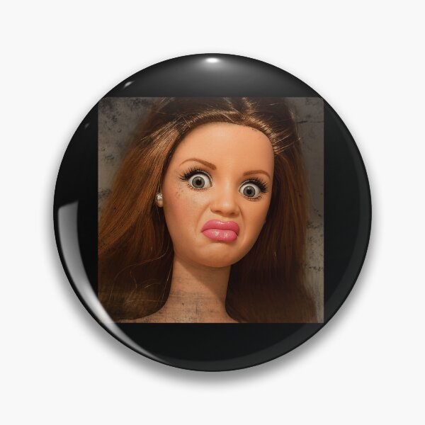 Item preview, Disgusted Doll Meme Face  Funny Retro Doll Reaction designed and sold by Nice Wheels.