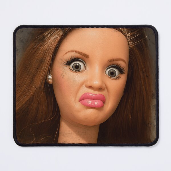 Item preview, Disgusted Doll Meme Face  Funny Retro Doll Reaction designed and sold by Nice Wheels.