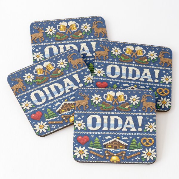 Item preview, Oida Bavaria Austria Alps Knitting Pattern Design designed and sold by Mauswohn.