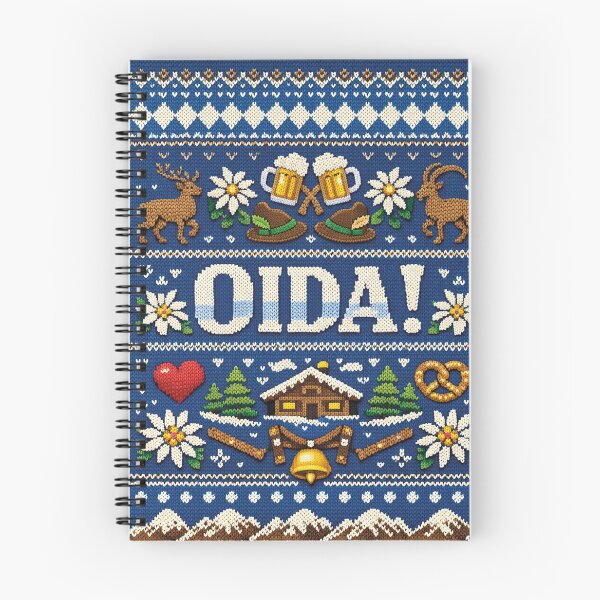 Item preview, Oida Bavaria Austria Alps Knitting Pattern Design designed and sold by Mauswohn.