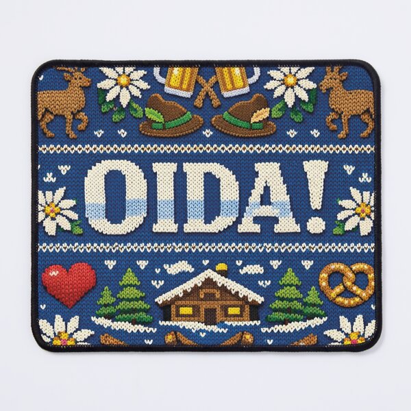 Item preview, Oida Bavaria Austria Alps Knitting Pattern Design designed and sold by Mauswohn.