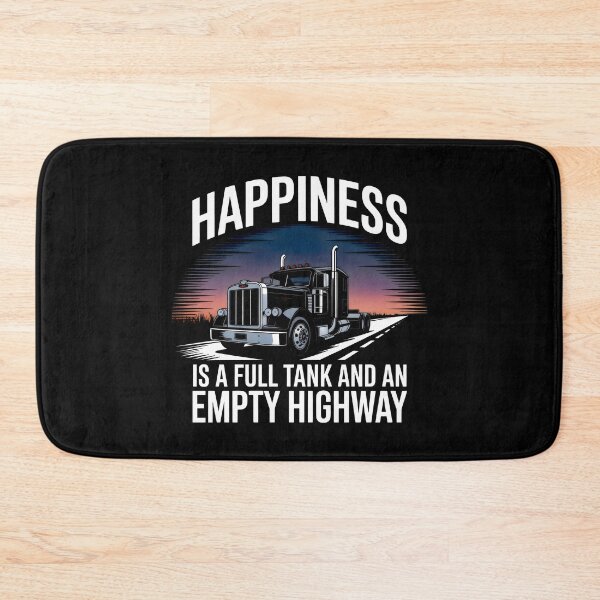 Item preview, Truck Driver Happiness Empty Highway designed and sold by SplashTastic.
