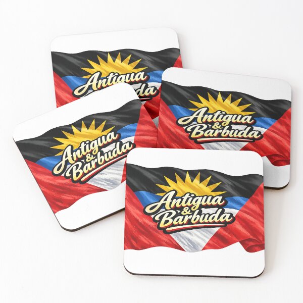 Item preview, Antigua & Barbuda Flag Typography – Caribbean Pride Waving National Flag Design designed and sold by GarnerSupplyCo.
