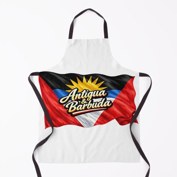Item preview, Antigua & Barbuda Flag Typography – Caribbean Pride Waving National Flag Design designed and sold by GarnerSupplyCo.
