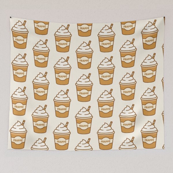 Item preview, Cute Frappe Coffee Illustration | Cozy Kawaii Drink Art designed and sold by witwhimsystudios.