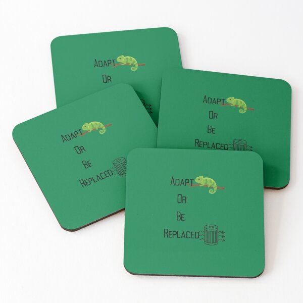 Item preview, Adapt Or Be Replaced – Motivational Quote on Change, AI & Hustle Culture. designed and sold by NeonPetal.