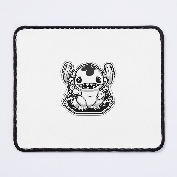 Item preview, Weightlifting Axolotl Die-Cut Sticker designed and sold by Daniel-DL.