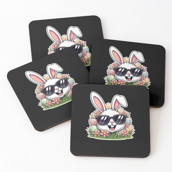 Item preview, Happy Easter Bruh Rabbit Rainbow Sunglass Groovy Bunny Eggs designed and sold by yartyartyart.