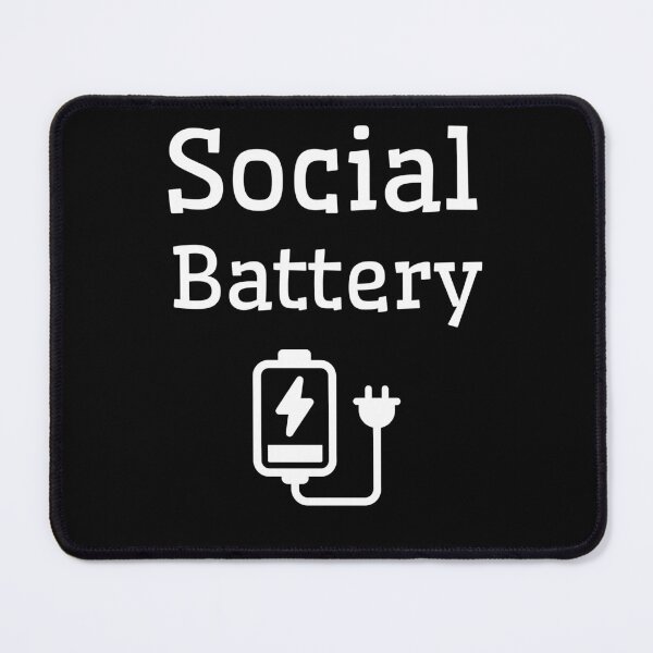 Item preview, Social Battery – Plugged In to Recharge designed and sold by MOKRONOS.