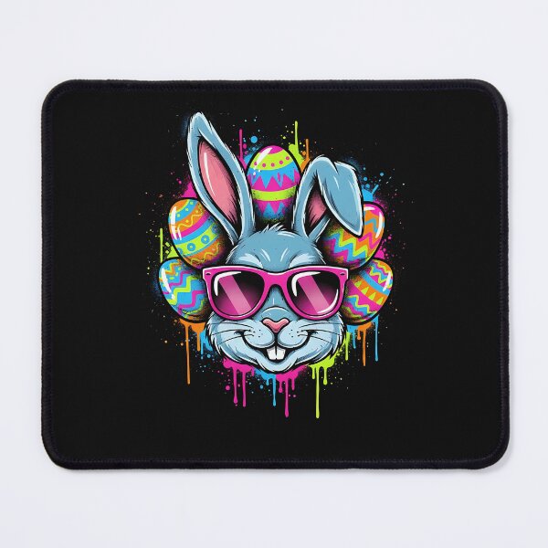 Item preview, Happy Easter Bruh Rabbit Rainbow Sunglass Groovy Bunny Eggs  designed and sold by yartyartyart.