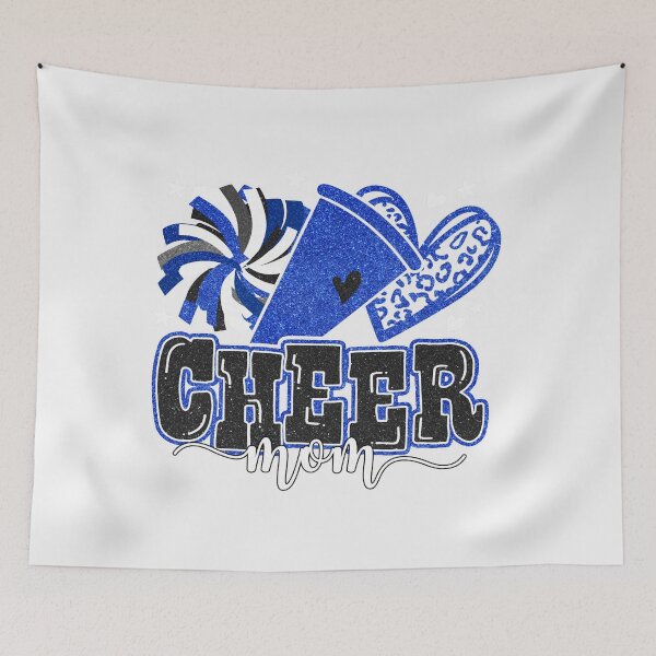 Item preview, Cheer Mom Blue Cheerleader Game Day Cheer Mama Football  designed and sold by ArleneRowe.