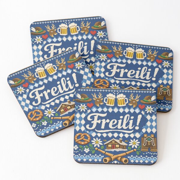 Item preview, Freili! Bavarian design in a retro knit pattern look designed and sold by Mauswohn.