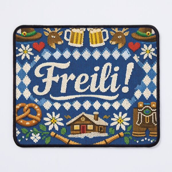 Item preview, Freili! Bavarian design in a retro knit pattern look designed and sold by Mauswohn.
